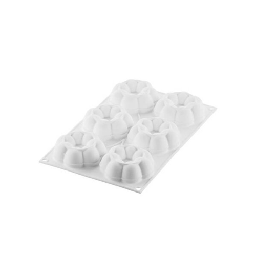6 TRUFFLE CROWN 90 ø mm.82 H.29 - STAMPO SILICONE BIANCO + CUTTER