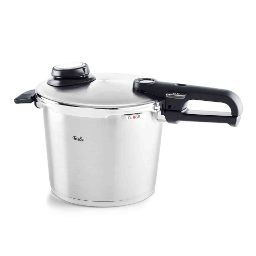 PENTOLA A PRESSIONE VITAVIT PREMIUM NEW LT.6 CM.22 C/INSERTO VAPORE