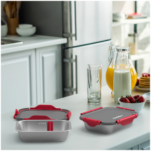 CONF. PZ.2 VASCHETTE INTERNE LUNCHBOX RISCALDANTE ml 925 cm 21,5x17x5