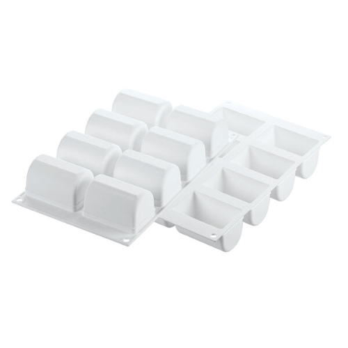 8 BÛCHETTE 140 STAMPO SILICONE BIANCO mm.75x50 H.46