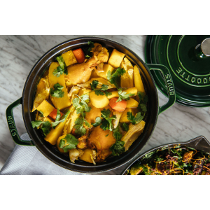 COCOTTE TONDA GHISA CM.24 LT.3,80 VERDE BASILICO
