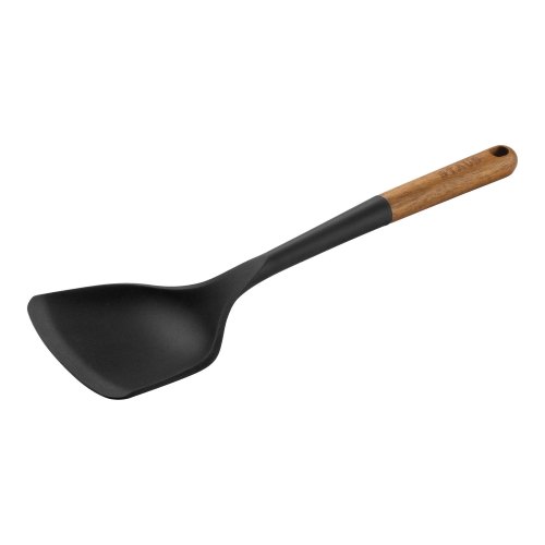 SPATOLA PER WOK M/LEGNO ACACIA SILICONE CM.31