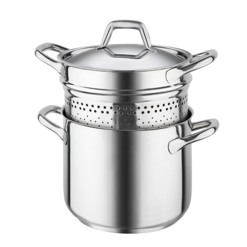 CUOCIPASTA CON CESTELLO INOX 18/10 CHEF LINE CM.22 H.26,5 LT.6