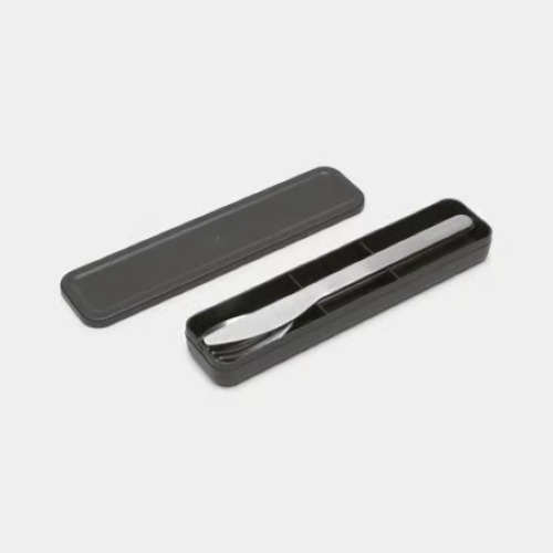 SET 3 POSATE INOX GRIGIO SCURO