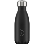 BOTTIGLIA TERMICA MONOCHROME NERO TAPPO CHROME 260 ml