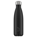 BOTTIGLIA TERMICA MONOCHROME NERO TAPPO CHROME 500 ml