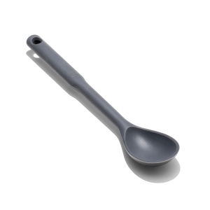 CUCCHIAIO CUCINA SILICONE NERO CM.33