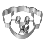 STAMPINO TESTA CANE INOX CM 7