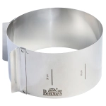 ANELLO TORTA INOX REGOLABILE CM.18-30 H.10