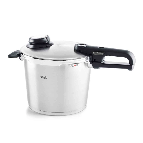 PENTOLA A PRESSIONE VITAVIT PREMIUM NEW LT.6 CM.22 C/INSERTO VAPORE