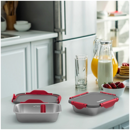 CONF. PZ.2 VASCHETTE INTERNE LUNCHBOX RISCALDANTE ml 925 cm 21,5x17x5