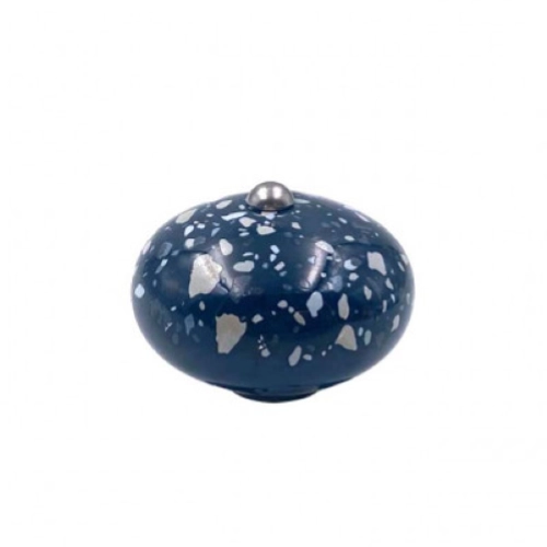 POMOLO COPERCHIO COCOTTE TERRAZZO BLU MYRTILLE