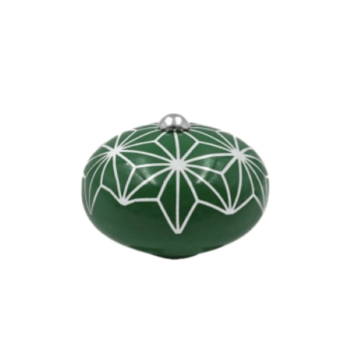 POMOLO COPERCHIO COCOTTE GEOMETRIQUE VERDE FOUGERE