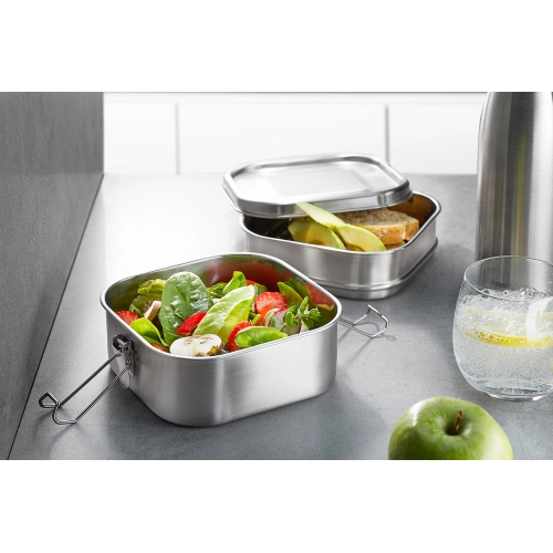 LUNCHBOX PORTAPRANZO DOPPIO INOX ENDURE ml.800+1000