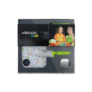 SET 4 PZ BAMBINO PER IMPARARE A TAGLIARE VERDE