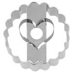 STAMPINO LINZER CUORE INOX CM.5