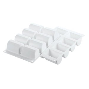 8 BÛCHETTE 140 STAMPO SILICONE BIANCO mm.75x50 H.46