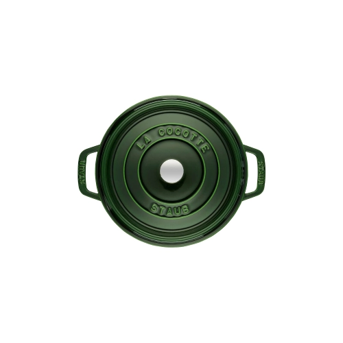 COCOTTE TONDA GHISA CM.24 LT.3,80 VERDE BASILICO