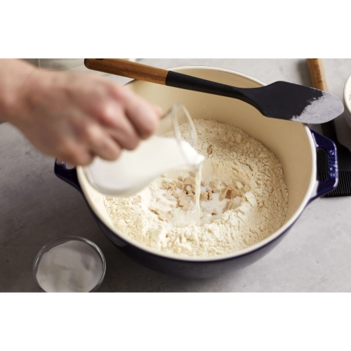SPATOLA PASTICCERIA M/LEGNO ACACIA SILICONE CM.30