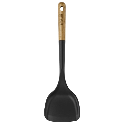 SPATOLA PER WOK M/LEGNO ACACIA SILICONE CM.31