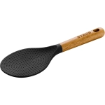 CUCCHIAIO RISO M/LEGNO ACACIA SILICONE CM.22