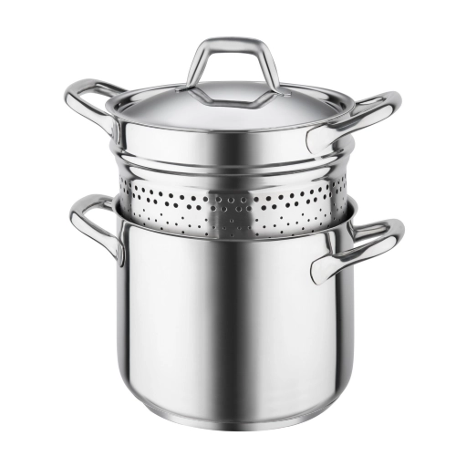 CUOCIPASTA CON CESTELLO INOX 18/10 CHEF LINE CM.22 H.26,5 LT.6