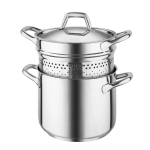 CUOCIPASTA CON CESTELLO INOX 18/10 CHEF LINE CM.22 H.26,5 LT.6