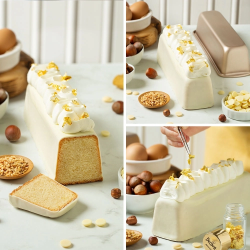 STAMPO RETT. SLIM CAKE GOLD LINE CM.21x8 H.5,8