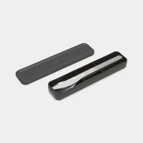 SET 3 POSATE INOX GRIGIO SCURO