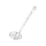 SCHIUMAROLA RAGNO INOX L. CM.40 Ø18