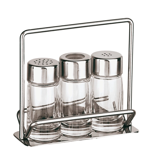 SET SALE PEPE STUZZICADENTI VETRO/INOX