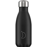BOTTIGLIA TERMICA MONOCHROME NERO TAPPO CHROME 260 ml