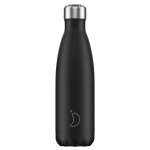 BOTTIGLIA TERMICA MONOCHROME NERO TAPPO CHROME 500 ml