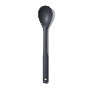 CUCCHIAIO CUCINA SILICONE NERO CM.33