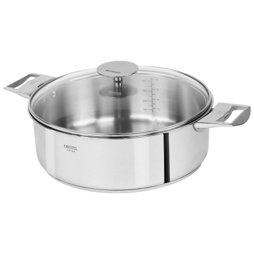 CASSERUOLA BASSA INOX MULTIPLY CASTELINE MANICI AMOVIBILI
