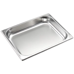 TEGLIA GN 1/2 INOX ABBATTITORE W30 mm.320X265 H.40