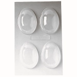 STAMPO 4 MEZZE UOVA PASQUALI PLASTICA CM.8x6